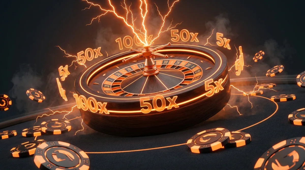 Lightning Roulette, gra ruletka na żywo (Evolution)